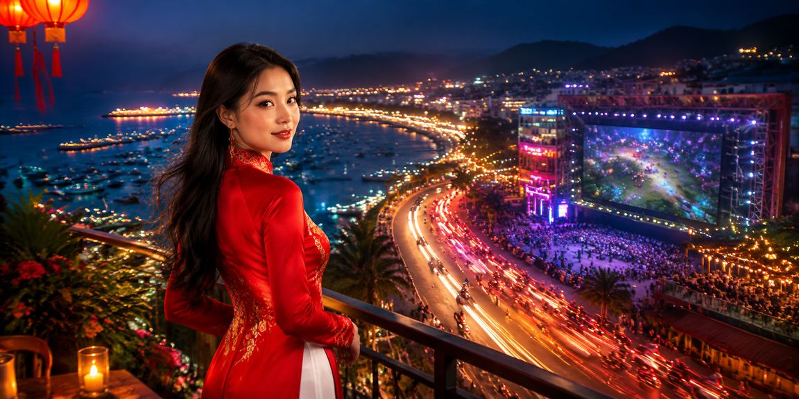 Người hâm mộ esports tại Vũng Tàu theo dõi kết quả cá cược trực tuyến xosodaiphat trong trang phục áo dài